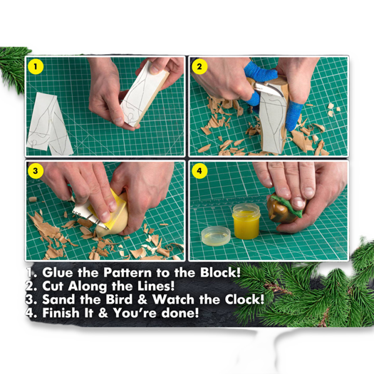BeaverCraft Comfort Bird Carving Kit DIY01