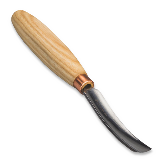 BeaverCraft Compact long bent gouge. Sweep no 6 (15mm) K6L-15