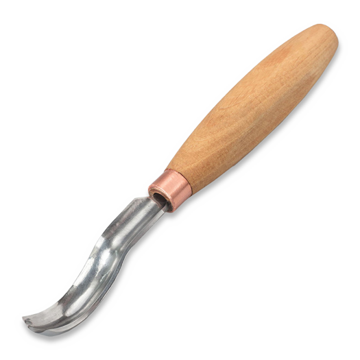 BeaverCraft Compact short bent gouge. Sweep no 8 (14mm) K8A-14