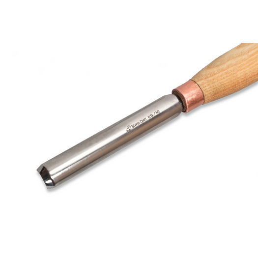 BeaverCraft Compact straight rounded chisel, 10 mm K9-10