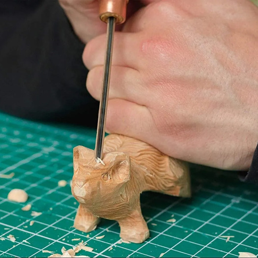 BeaverCraft Compact straight V-profile chisel K12-02