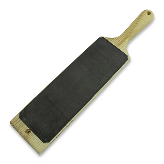 BeaverCraft Dual-Sided Leather Paddle Strop with P1 Polishing Compound LS1P1