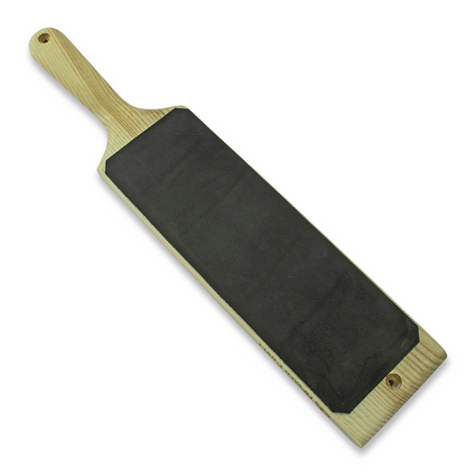 BeaverCraft Dual-Sided Leather Paddle Strop with P1 Polishing Compound LS1P1