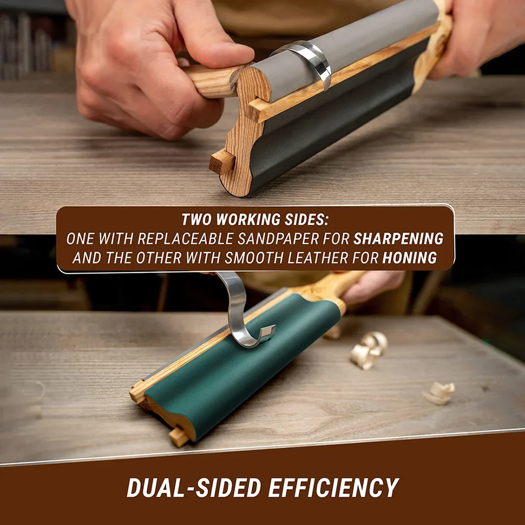 BeaverCraft Leather Strop with Compound sklopivi nož LS5P1