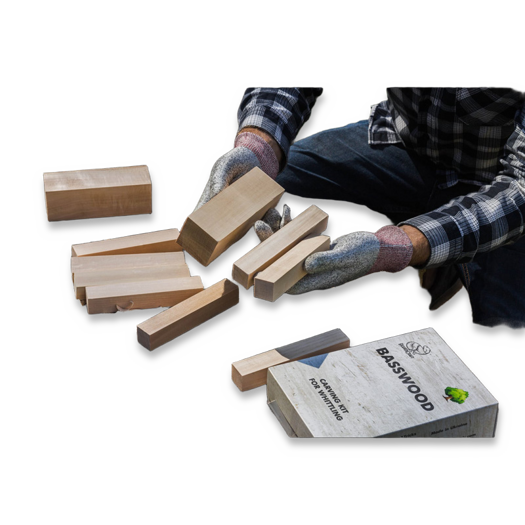 BeaverCraft Wood Carving Blocks set 10pcs Basswood BW10