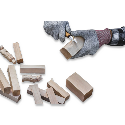 BeaverCraft Wood Carving Blocks set 12pcs Basswood BW12