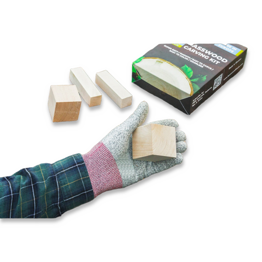 BeaverCraft Wood Carving Blocks set 18pcs Basswood BW18