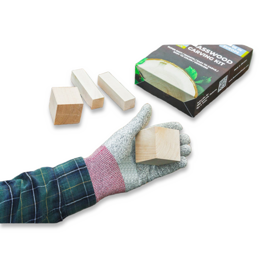 BeaverCraft Wood Carving Blocks set 18pcs Basswood BW18
