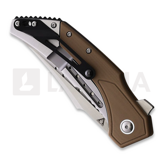 Coltello pieghevole Begg Knives Astio Framelock Tan