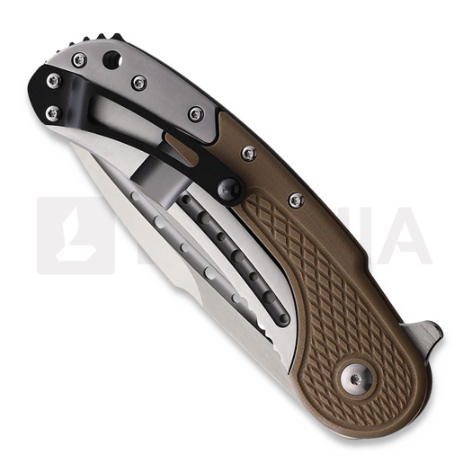 Coltello pieghevole Begg Knives Bodega Framelock Tan