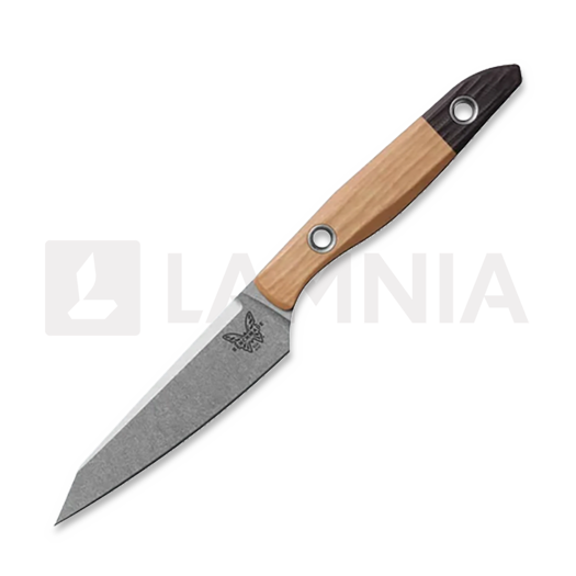 Benchmade 3.75 Paring knife, stonewash, maple valley richlite 4045-02