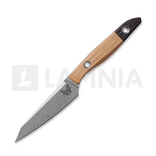 Benchmade 3.75 Paring knife, stonewash, maple valley richlite 4045-02