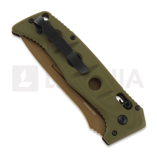 Benchmade Auto Adamas CruWear Flat Earth 折り畳みナイフ, 緑 2750FE-2