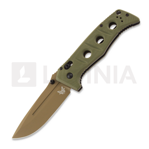 Складной нож Benchmade Adamas CruWear Flat Earth Cerakote, оливковый 275FE-2