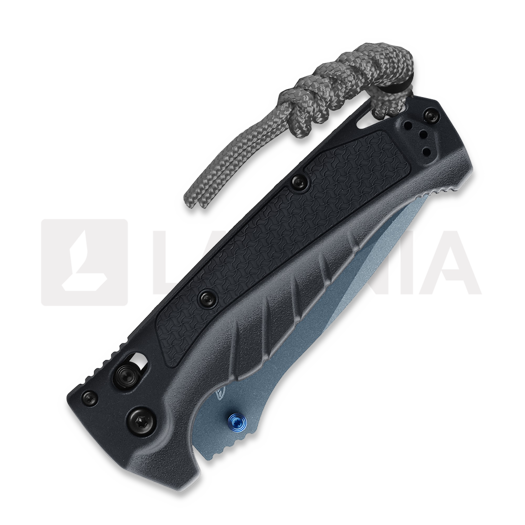 Coltello pieghevole Benchmade Adira Blue Titanium Cerakote, tempest gray grivory 18060BT-01