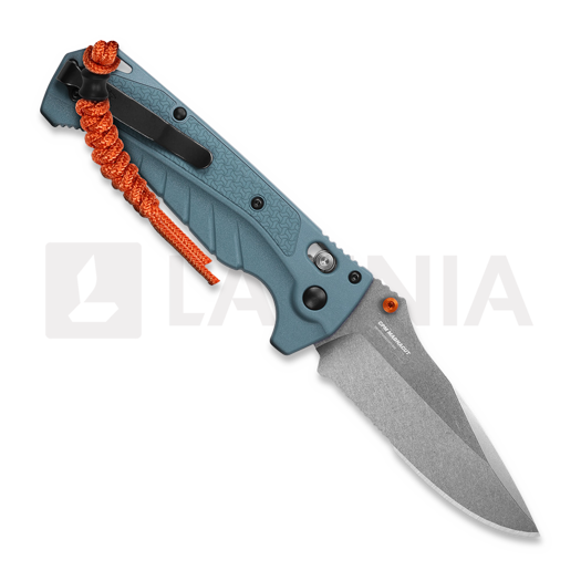 Benchmade Adira sulankstomas peilis, depth blue grivory, dantytas 18060S