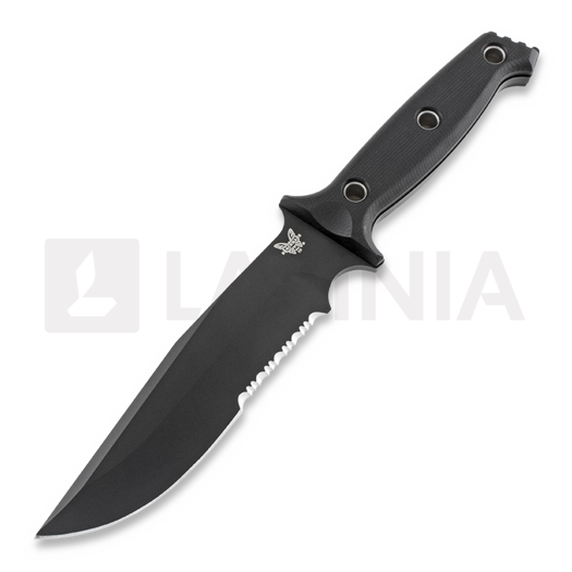 Nóż Benchmade Arvensis, czarny, ząbkowane ostrze 119SBK