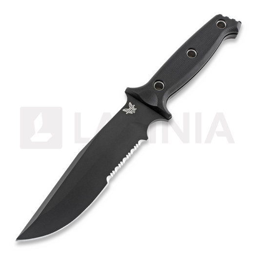 Benchmade Arvensis סכין, שחור, משונן 119SBK