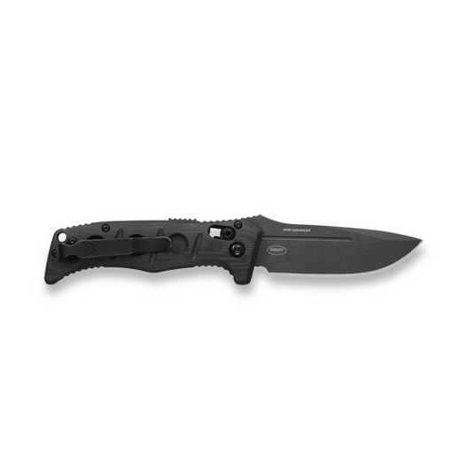 Benchmade Auto Mini Adamas CruWear Cobalt Grey foldekniv, sort 2730GY-04