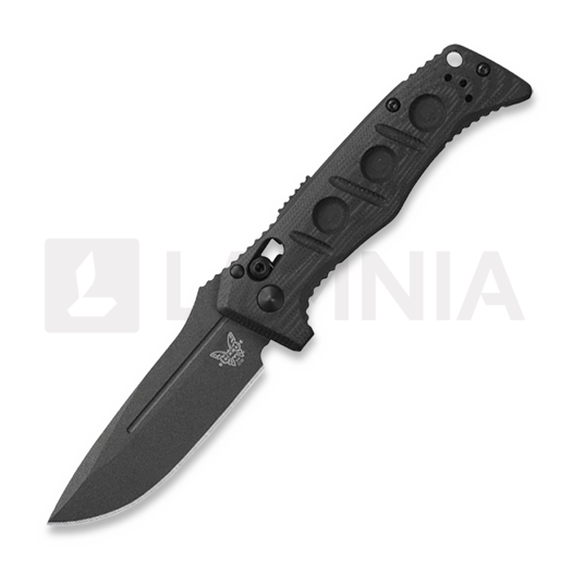 Skladací nôž Benchmade Auto Mini Adamas CruWear Cobalt Grey, čierna 2730GY-1