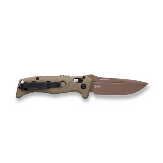 Benchmade Auto Mini Adamas CruWear Flat Earth foldekniv, olivengr&oslash;nn 2730FE-05