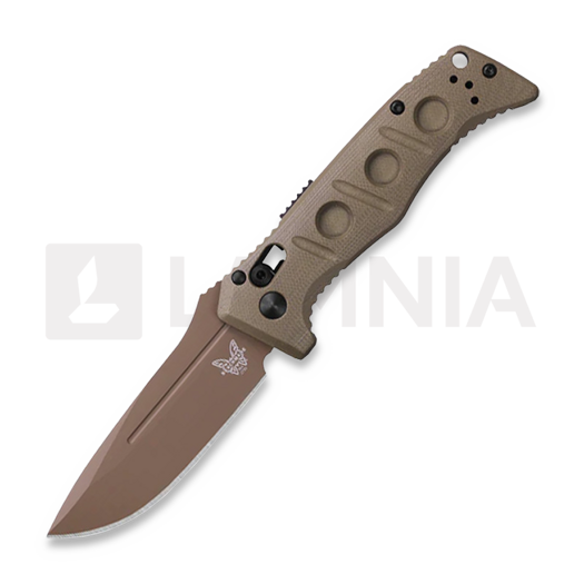 Benchmade Auto Mini Adamas CruWear Flat Earth összecsukható kés, zöld 2730FE-2