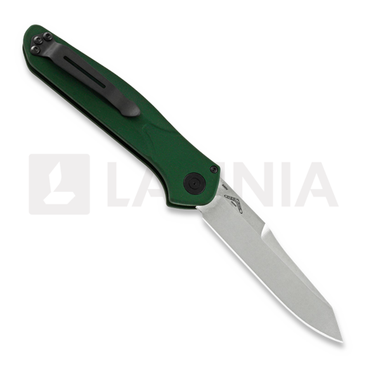 Benchmade Auto Osborne 折り畳みナイフ, satin, green aluminum 9400