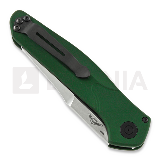 Benchmade Auto Osborne 折り畳みナイフ, satin, green aluminum 9400