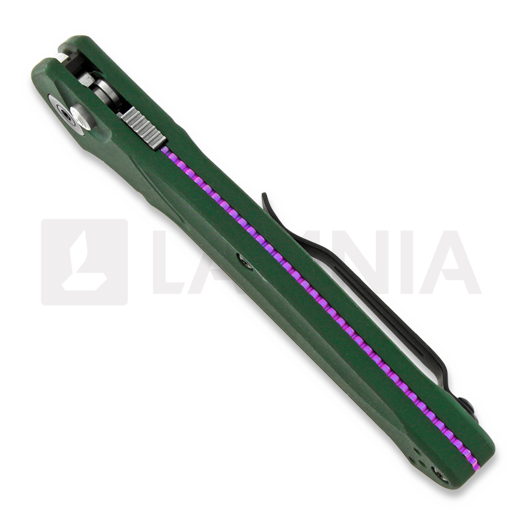 Coltello pieghevole Benchmade Auto Osborne, satin, green aluminum 9400