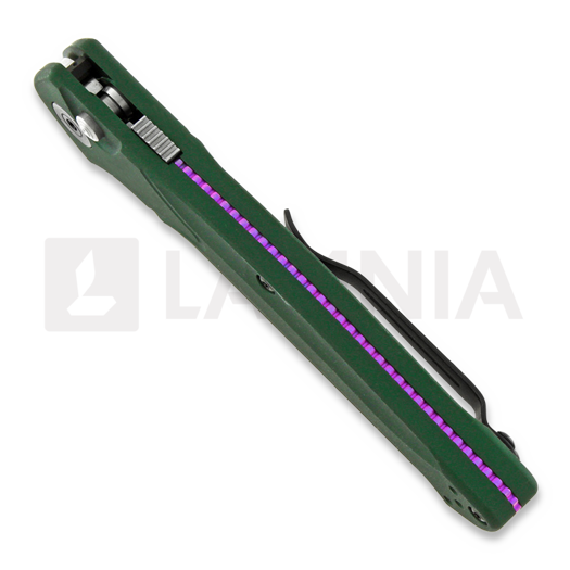 Benchmade Auto Osborne 折り畳みナイフ, satin, green aluminum 9400