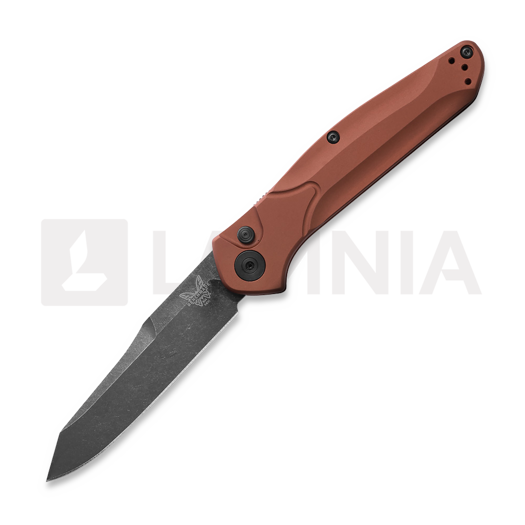 Benchmade Auto Osborne MagnaCut Battlewash DLC sulankstomas peilis, burnt copper aluminum 9400BK-03