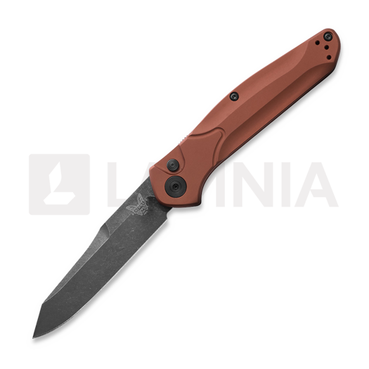 Benchmade Auto Osborne MagnaCut Battlewash DLC 折り畳みナイフ, burnt copper aluminum 9400BK-03
