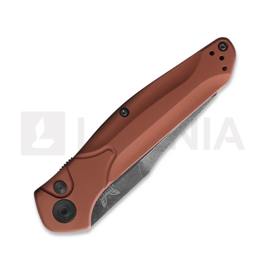 Benchmade Auto Osborne MagnaCut Battlewash DLC sulankstomas peilis, burnt copper aluminum 9400BK-03