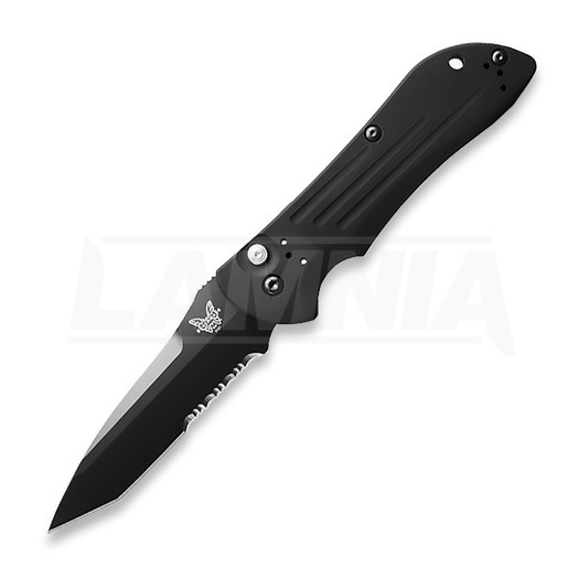 Nóż składany Benchmade Auto Stryker 154CM, ząbkowane ostrze 9101SBK