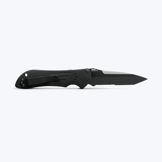 Navalha Benchmade Auto Stryker 154CM, faca serrilhada 9101SBK