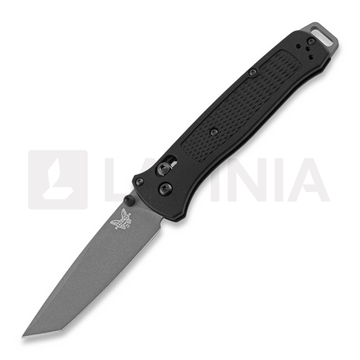 Saliekams nazis Benchmade Bailout CPM-3V Tungsten Grey Cerakote, black grivory 537GY