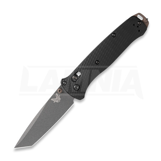 Benchmade Bailout CPM M4 Tungsten Gray Cerakote 折叠刀, black aluminum 537GY-03