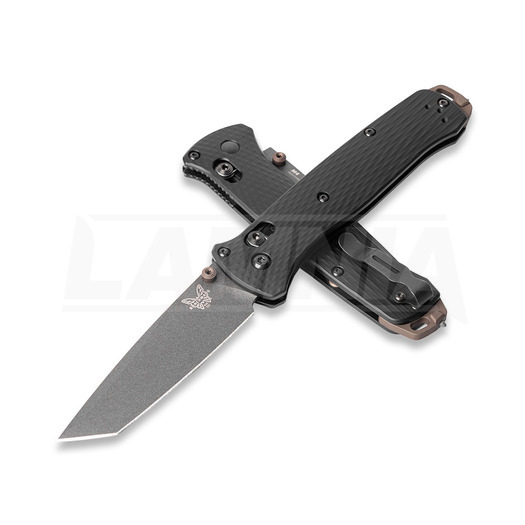 Coltello pieghevole Benchmade Bailout CPM M4 Tungsten Gray Cerakote, black aluminum 537GY-03
