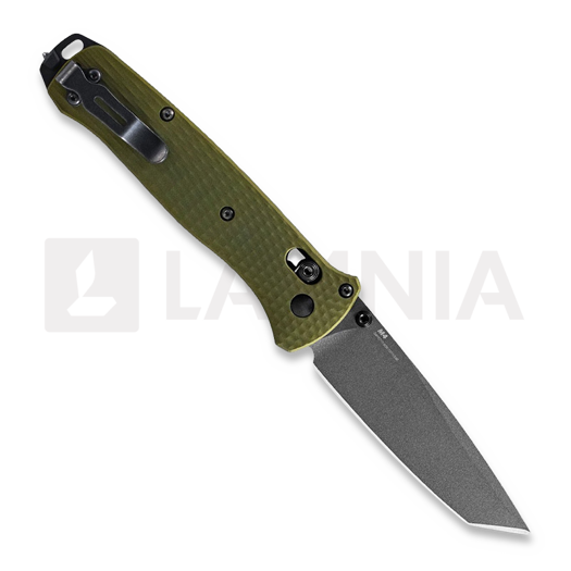 Zav&iacute;rac&iacute; nůž Benchmade Bailout CPM M4 Tungsten Gray Cerakote, woodland green aluminum 537GY-1