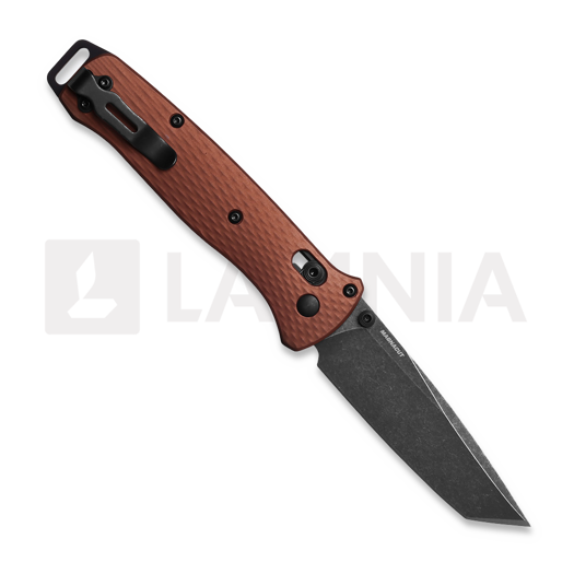 Benchmade Bailout MagnaCut Battlewash DLC folding knife, burnt copper aluminum 537BK-07