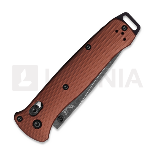 Benchmade Bailout MagnaCut Battlewash DLC 折り畳みナイフ, burnt copper aluminum 537BK-07