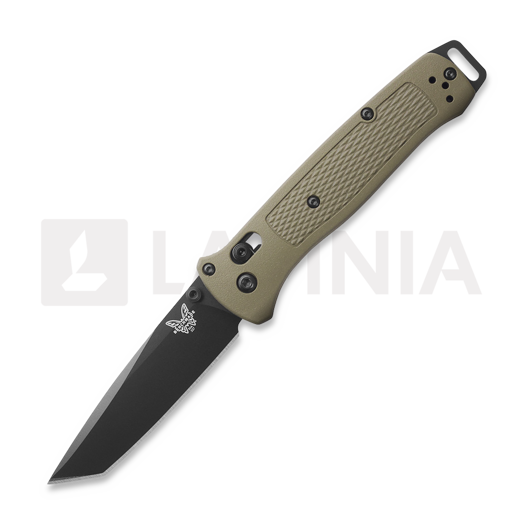 Benchmade Bailout S30V Black Cerakote 접이식 나이프, ranger green grivory 537BK-06