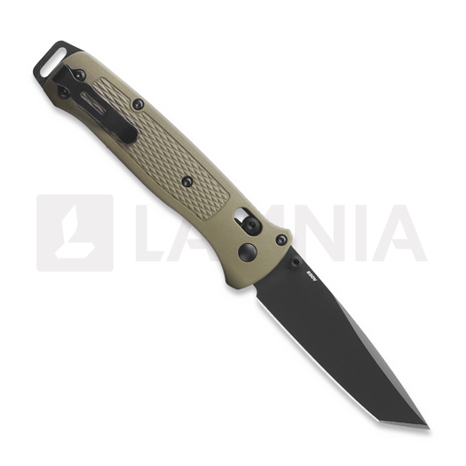 Couteau pliant Benchmade Bailout S30V Black Cerakote, ranger green grivory 537BK-06