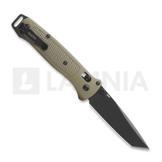 Coltello pieghevole Benchmade Bailout S30V Black Cerakote, ranger green grivory 537BK-06
