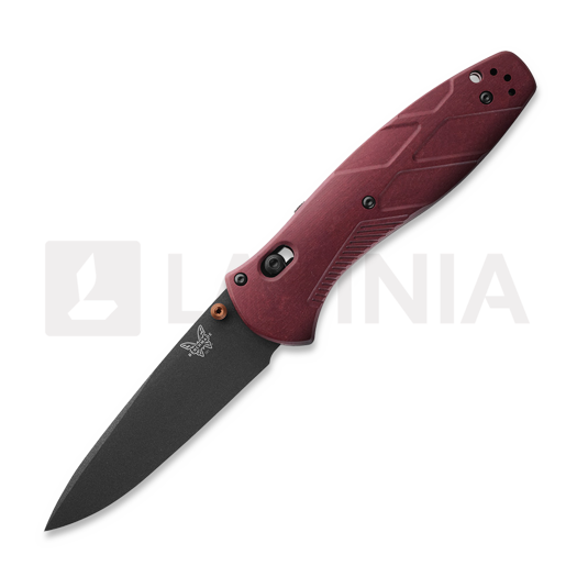 Skladací nôž Benchmade Barrage S30V Black Cerakote, Redstone Richlite 581BK-04