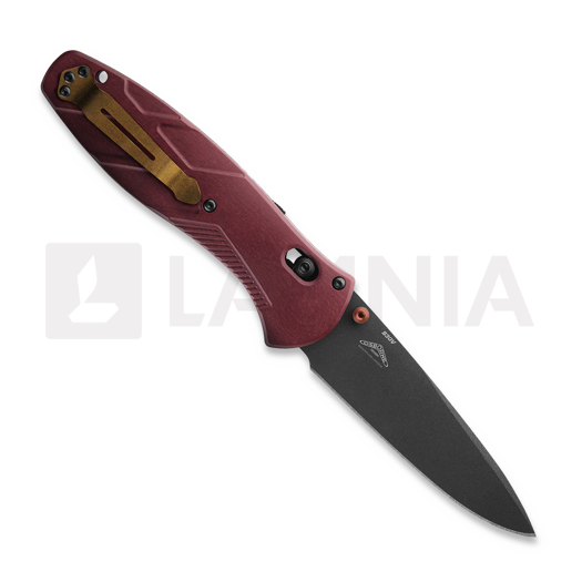 Coltello pieghevole Benchmade Barrage S30V Black Cerakote, Redstone Richlite 581BK-04