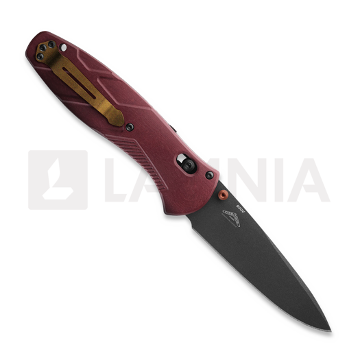 Benchmade Barrage S30V Black Cerakote sulankstomas peilis, Redstone Richlite 581BK-04