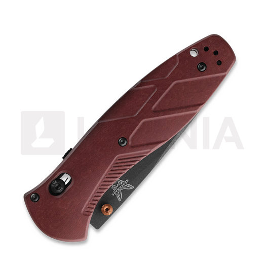 Benchmade Barrage S30V Black Cerakote sulankstomas peilis, Redstone Richlite 581BK-04