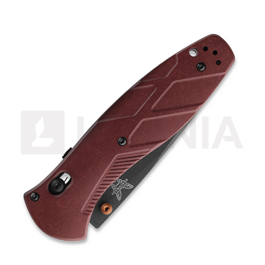 Coltello pieghevole Benchmade Barrage S30V Black Cerakote, Redstone Richlite 581BK-04