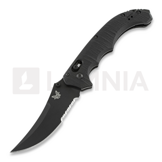Couteau pliant Benchmade Bedlam, noir, lame à dents 860SBK